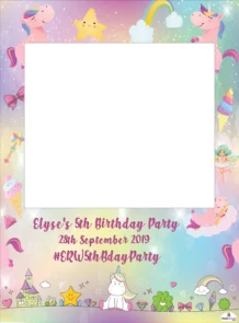 Unicorn Fairy 420 Selfie Frame Small - 90cm X 60cm