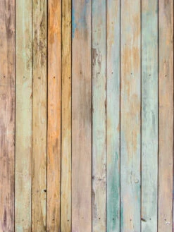 Coloured Wood 003 Backdrop Banner - 2m H X 1.5m W