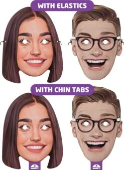 Custom Cartoon Face Masks (If You Just Need 1 Mask For Each Photo Uploaded)