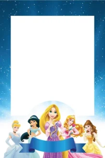 Princess 439 Selfie Frame - 90cm X 60cm -Lifesize Cutouts Shop Disney Princess Frame SML