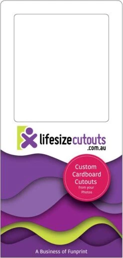 BYO File Welcome Board / Selfie Frame - Floor Standing - 190cm X 90cm -Lifesize Cutouts Shop Floor Standing Selfie Frame Extra Large Sample