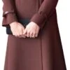 Kate Middleton Brown Coat 461 Celebrity Cutout
