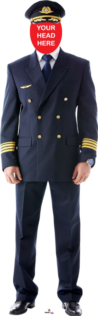 Male Pilot 013 Head Swap Cardboard Cutout 3 Male Pilot 013 Head Swap Cardboard Cutout