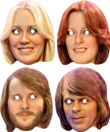 ABBA Celebrity Face Masks - Set Of 4