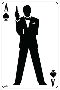 Ace Of Spades Bond Silhouette Playing Card Cutout - Large
