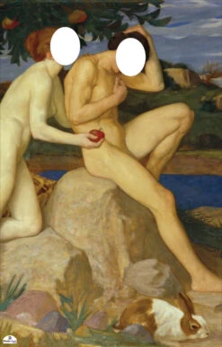 Adam & Eve 201 Cardboard Standin 5 Adam & Eve 201 Cardboard Standin -Lifesize Cutouts Shop adam and eve standin 201 ref head out 1