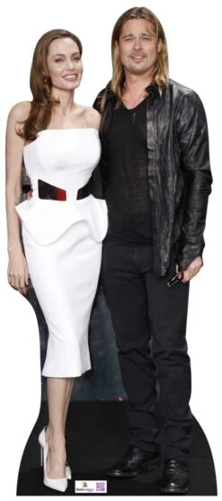 Angelina Jolie And Brad Pitt Cardboard Cutout