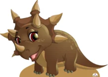 Baby Dinosaur 911 Cardboard Cutout Small 75cm X 54cm