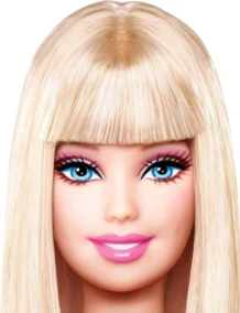 Doll Head Cardboard Cutout 301 - Extra Large 150cm