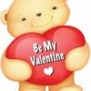 Bear "Be My Valentine" Cutout -Lifesize Cutouts Shop be my valentine bear