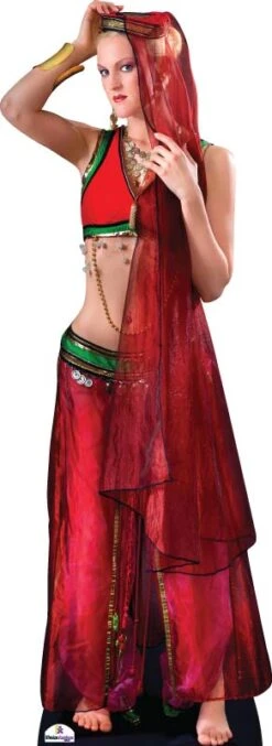 Belly Dancer In Red 674 Cardboard Cutout