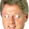 Bill Clinton 083 Celebrity Mask -Lifesize Cutouts Shop bill clinton 083 mask oct 18 1