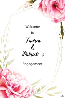 Bloomed Flowers 152 Welcome Board Small - 90cm X 60cm