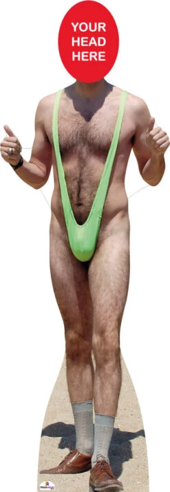Borat In Mankini 561 Head Swap Cardboard Cutout