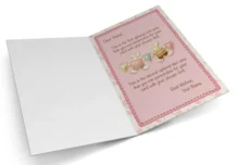 Giant Greeting Card Birthday 005 -Lifesize Cutouts Shop card template 828 portrait inside hearts pinks