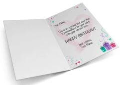 Giant Greeting Card Birthday 011 -Lifesize Cutouts Shop card template 828 portrait inside pastel presents