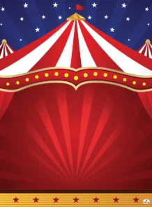 Circus 279 Backdrop Banner - 2m H X 1.5m W