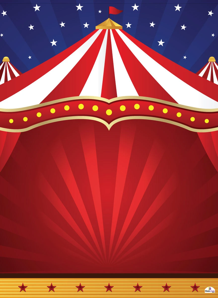 Circus 279 Backdrop Banner - 2m H X 1.5m W 3 Circus 279 Backdrop Banner - 2m H X 1.5m W