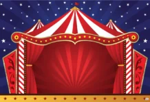Circus Tent 279 Backdrop Banner - 2m H X 3m W Approx