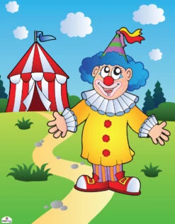 Clown 190 Cardboard Standin -Lifesize Cutouts Shop clown 190 standin 1150 x 900 face