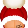 Santa With Personalised Tattoo On Bum 324 - 115cm - Cardboard Cutout -Lifesize Cutouts Shop custom santa with tattoo 324 ref