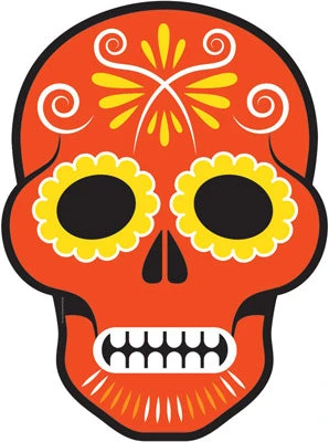 Day Of The Dead Large Mask Cardboard Cutout 001 3 Day Of The Dead Large Mask Cardboard Cutout 001