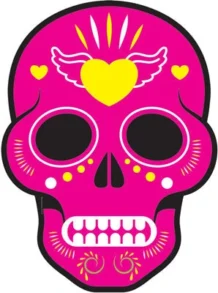 Day Of The Dead Large Mask Cardboard Cutout 007