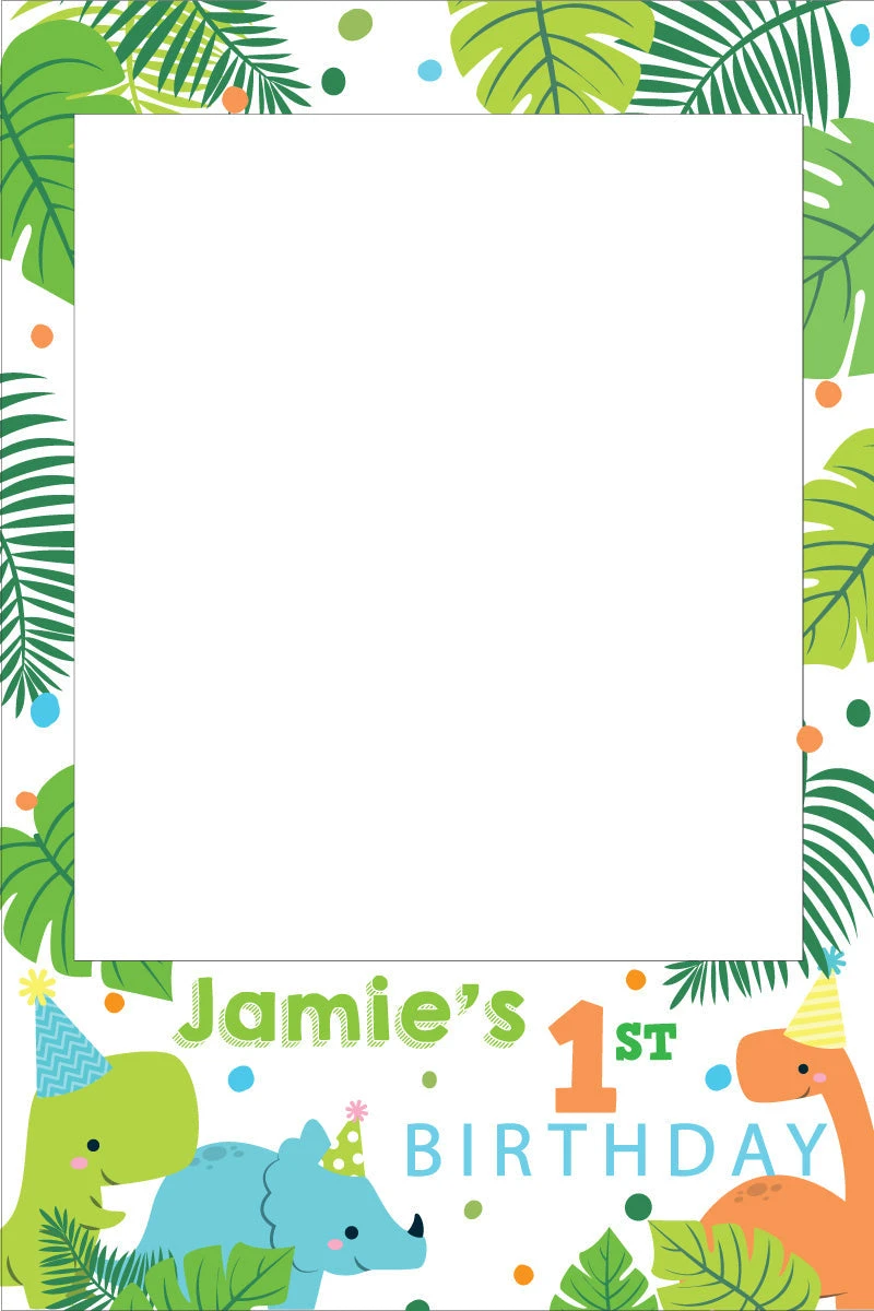 Dinosaur Colourful 316 Selfie Frame - 90cm X 60cm 3 Dinosaur Colourful 316 Selfie Frame - 90cm X 60cm