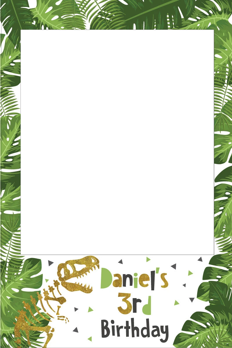 Dinosaur Jungle Gold 317 Selfie Frame - 90cm X 60cm 3 Dinosaur Jungle Gold 317 Selfie Frame - 90cm X 60cm
