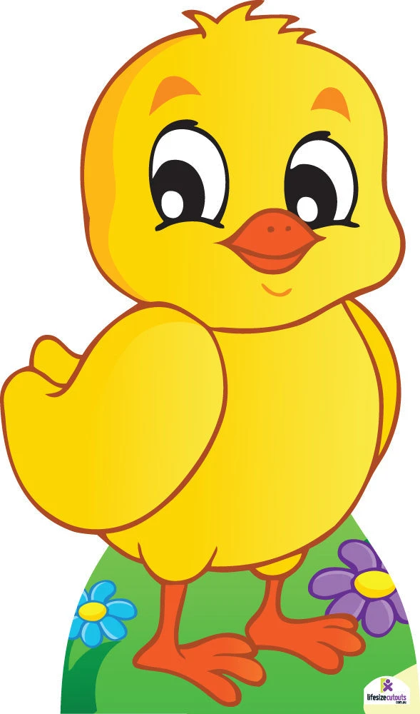 Easter Chick Cardboard Cutout 75cm 3 Easter Chick Cardboard Cutout 75cm