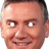 Eddie McGuire Celebrity Mask -Lifesize Cutouts Shop eddie mcguire 242 face mask