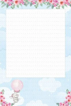 Elephant Baby Shower 312 Selfie Frame Pink - 90cm X 60cm -Lifesize Cutouts Shop elephant baby shower.pink . Selfie Frame watermark