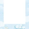 Elephant Baby Shower 313 Selfie Frame Blue - 90cm X 60cm