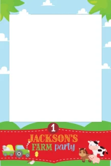 Farm Animal Selfie Frame 314 - 90cm X 60cm