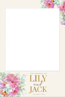 Flora Pink & Gold 320 Selfie Frame - 90cm X 60cm