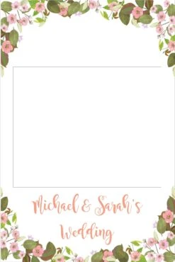 Flower Garden 001 Selfie Frame Large - 115cm X 80cm