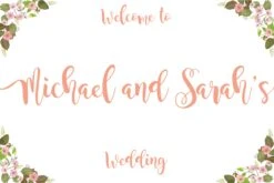 Flower Garden 001 Welcome Board - 90cm X 60cm