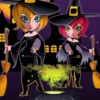Witches And Cauldron Standin Cutout -Lifesize Cutouts Shop funny witches standin