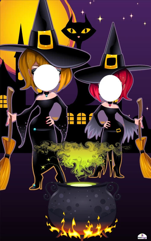 Witches And Cauldron Standin Cutout 4 Witches And Cauldron Standin Cutout - Image 2