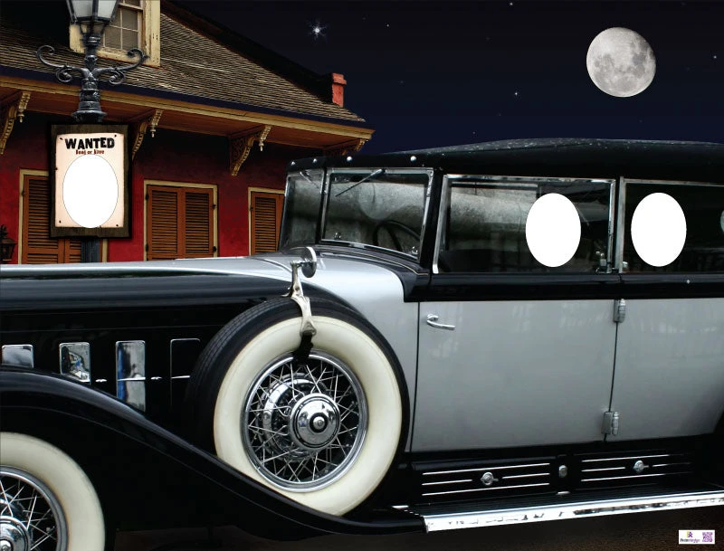 Gangster Theme Car And Wanted Poster Cardboard Cutout 3 Gangster Theme Car And Wanted Poster Cardboard Cutout
