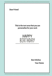 Giant Greeting Card Birthday 111 -Lifesize Cutouts Shop giant card 111 back