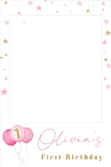 Girls Balloon 315 Selfie Frame - 90cm X 60cm