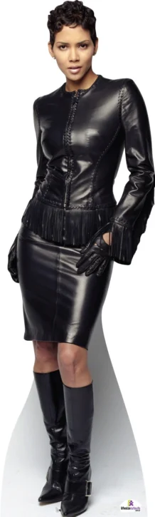 Halle Berry - Bond Girl - Black Leather 661 Celebrity Cutout