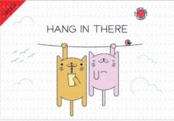 Giant Greeting Card 016 -Lifesize Cutouts Shop hang in there cats front watermark