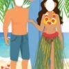 Hawaiian Theme Standin Cardboard Cutout