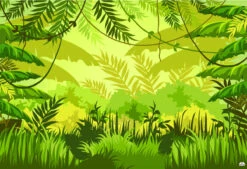 Jungle 270 Backdrop Banner - 2m H X 3m W Approx