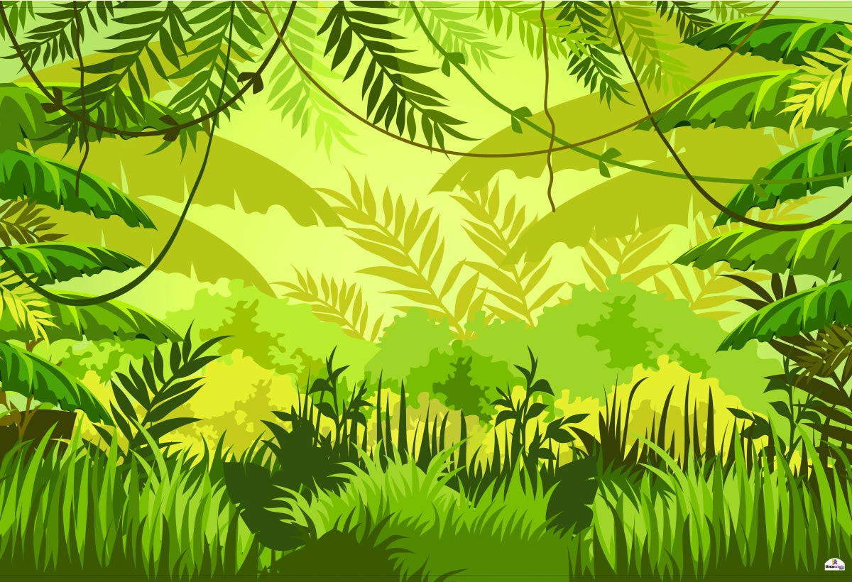 Jungle 270 Backdrop Banner - 2m H X 3m W Approx 3 Jungle 270 Backdrop Banner - 2m H X 3m W Approx