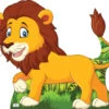 Lion 817 Cardboard Cutout -Lifesize Cutouts Shop lion cartoon 817 1050 x 1200