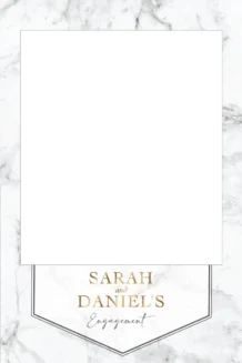 Marble & Gold 307 Selfie Frame- Selfie Frame - 90cm X 60cm
