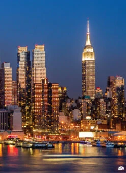 New York Skyline 631 Backdrop Banner - 2m H X 1.5m W